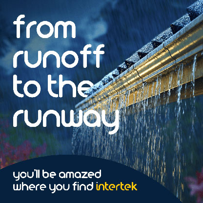 Water rolling off a metal roof