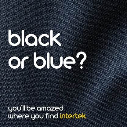 A piece of dark blue fabric